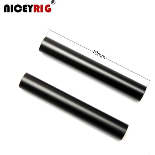 NICEYRIG 15mm Rod Camera Cage Rig M12 Thread Screw DSLR Camera Photo Studio Photography Length 100mm(4 inch) (2 Rods a Pack)