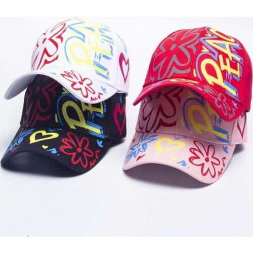 Summer women adjustable cotton baseball caps Adult men hip hop snapbacks hat Sun protection floral sport caps