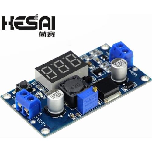 LM2596 LM2596S Power Module + LED Voltmeter DC-DC Adjustable Step-down Power Supply Module with Digital Display