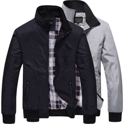 Mens Spring Jacket Stand Collar Man Waterproof Windbreaker For Men Style Coat 2021 Autumn Male Casual Branded Clothing Cardigan
