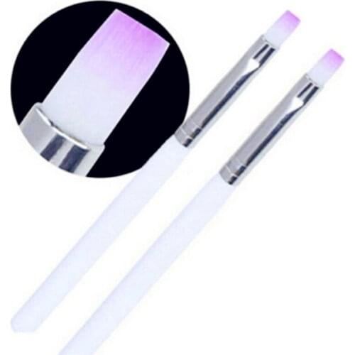 Single Nail Brushes White Rod Phototherapy Pen Nail Brush Long Lasting Durable Beauty Nail Art Makeup Tool Women Hot Sale T0421