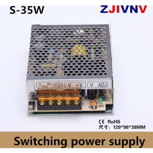 Single output switching power supply 35w output 5v 7a, 15V 2.3A, 24V 1.45A power supply ac-dc led power supply 12v 2.9A