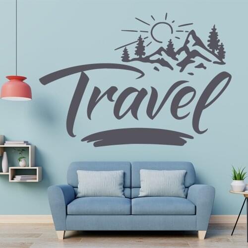 PhraseTravel Wall Sticker Removable Wall Stickers Diy Wallpaper For Kids Rooms For Kids Rooms Diy Home Decoration