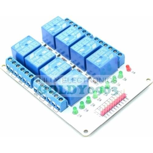 Arduino 8 Way 5V Relay Module Expansion Board TTL DC30V AC250V 10A