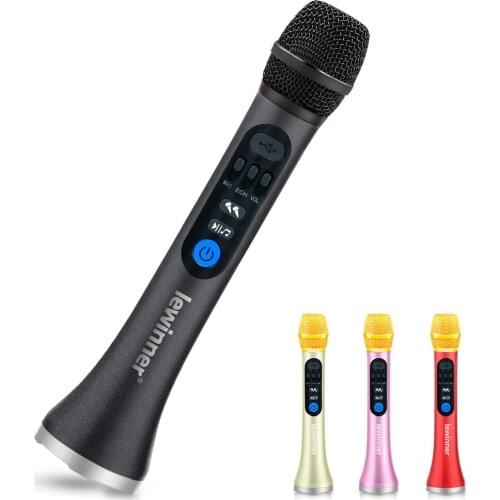 Lewinner L-899 Karaoke 30W Mic Wireless Microphone Professional Bluetooth Handheld Portable Speaker KTV Player Lewinner L-899 K