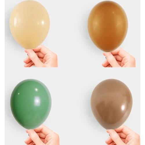 Khaki Balloons 5 Inch 100 Pcs Baby Shower Party Brown Balloons Happy Birthday Decoration Mocha Balloons Easter Balloons Bulk
