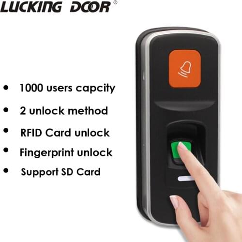 1000 User Fingerprint Biometric Access Control Reader RFID 125KHz Access Control System with Management card Support Weigand 26