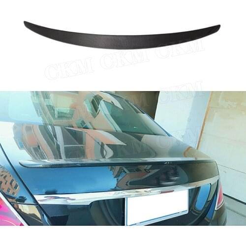S Class Carbon Fiber Rear Spoiler for Mercedes Benz W222 4 Door S400 S500 S600 S63 S65 AMG 2014-2017 FRP Boot Trim Wings
