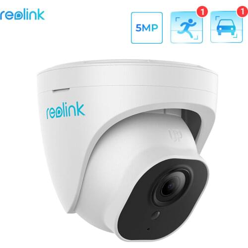 Reolink Smart IP Camera 5MP PoE Outdoor Infrared Night Vision Dome Cam Featured with Human/Car Detection CCTV RLC-520A