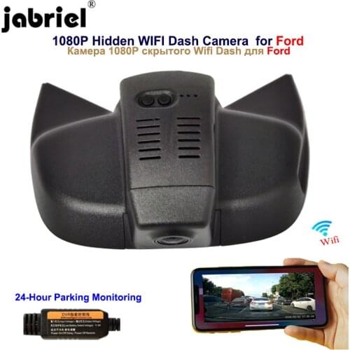 Jabriel for 2019 2020 Ford Focus ESCORT S-MAX Escape Edge fiesta EcoSport Taurus Explorer Hidden 1080P Wifi Dash camera car dvr