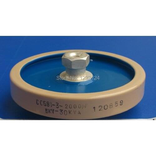 High Frequency voltage ceramic disc capacitor CCG81-3 2000P 2000PF 5KV 30KVA