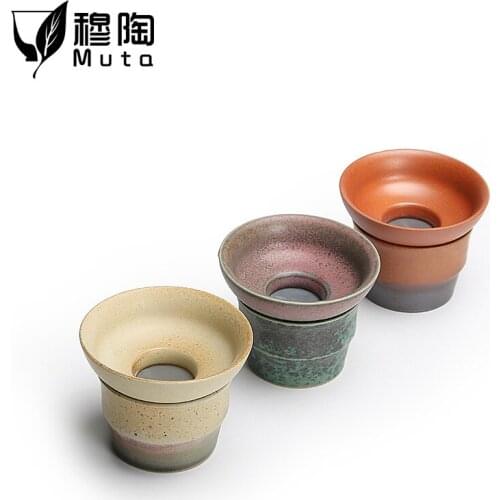 White porcelain Tea Infusers Teaware tool Hand Painted Tea Filter Ceramics Tea Set Chinese Accessories Tea Strainer Leakage