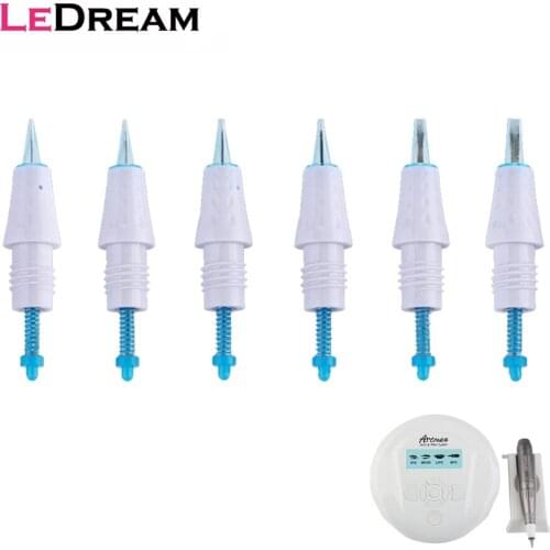 100pcs Sterilized 9mm Screw Tatu Tattoo Cartridges Piercing Needles For Permanent Makeup Microblading Charmant 2 3 Artmex Pen