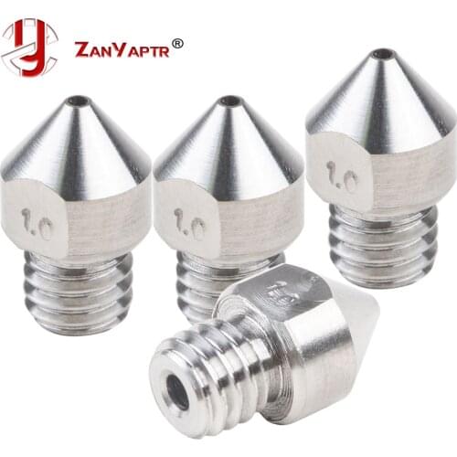 2018! 1Pcs MK8 Makerbot Extruder MK8 Nozzle TC4 Titanium alloy Mixed Sizes 0.3/0.4/0.6/0.8/1.0/1.2/1.5mm For 3D Printer 1.75MM