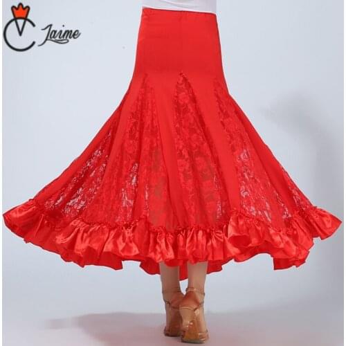 2018 Women Dancewear Belly Dance Clothes Full Circle Lace Skirts