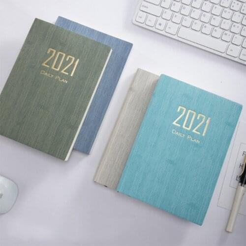 2021 Year Notebook Planner Time Management Schedule Book A5 Paper Diary Travel Notebook Multiple Colors Optional