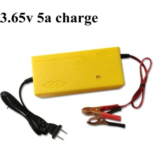 3.65V 5A Lifepo4 Charger with Fan 110v 220v Output DC Short Circuit Overvoltage Overcharge Protectio
