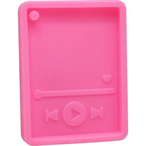 32CE Music MP3 Player Keychain Silicone Mold Musical Pendant Mold Jewelry Making Tool