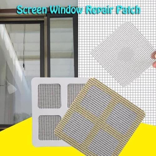 5PCS/Set Window Screen Mesh Repair Stickers Adhesive Anti Mosquito Fly Bug Insect Home Window Netting Patch Repair Broken Hole