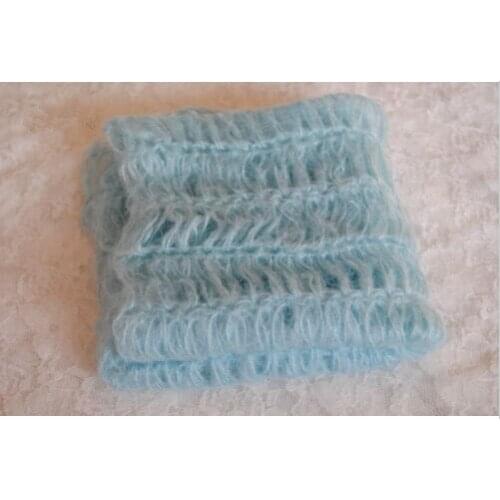 5pieces/lot(Can choose different colors,60*30cm) Crochet Newborn Wraps Baby Shower Gift Angola Mohair Baby Photography Props