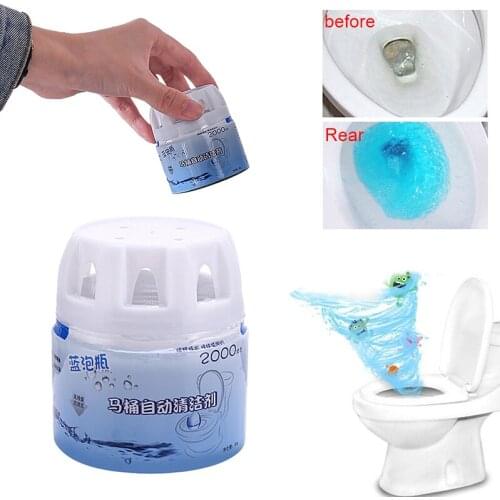 Automatic Toilet Deodorizer Foaming Cleaners 2019 Autoile Toilet Cleaner Magic Flush Bottled Helper Blue Bubble Amazing