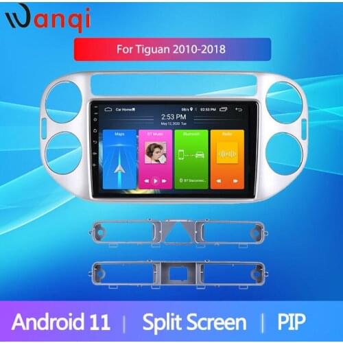 Car Multimedia Android 10.0 Gps For VW Tiguan 2010-2018 Split Screen Radio Player USB Navigation Stereo Audio Video Head Unit