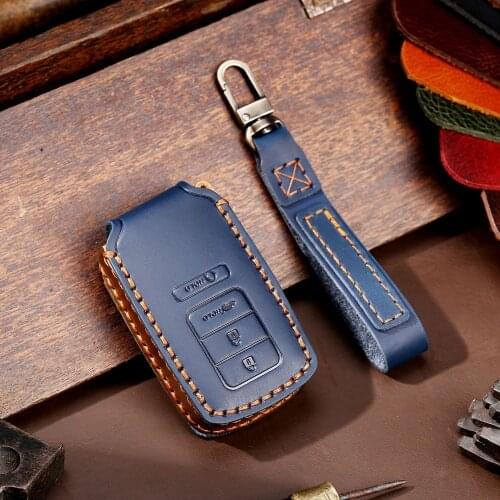 Handmade Leather Car Remote Key Case Key Cover For Acura LDX MDX RDX NSX RTLX TLX-L TLX RLX Car Styling