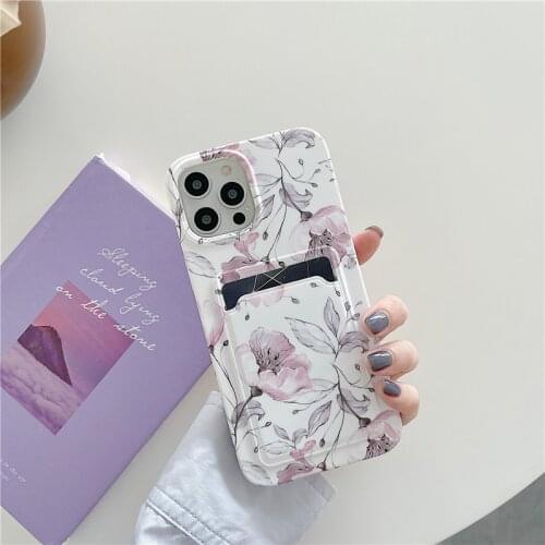 For iPhone 12 Pro Max Case Luxury Floral Flower Wallet Card Bag Holder Cover For iPhone 11 XR X XS Max 7 8 Plus SE 2020 Cases
