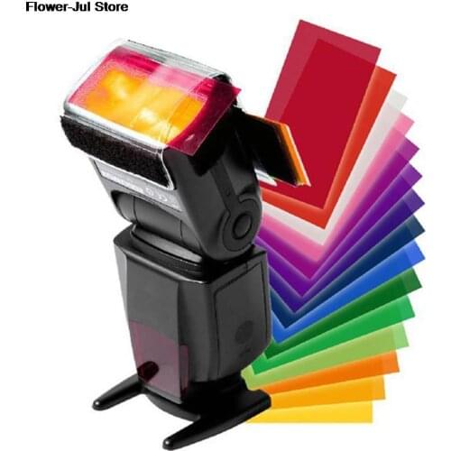 For Yongnuo Color Gel Filter Flash Diffuser Soft Box 12 Sets Of Colors Studio Flash Camera Diffuser