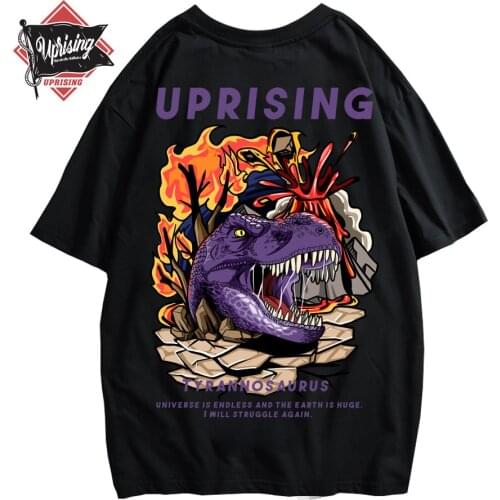 Animal T-shirt T-shirt Dinosaur T-shirt Short-sleeved T-shirt Clothing Hip Hop Personality Japanese European and American