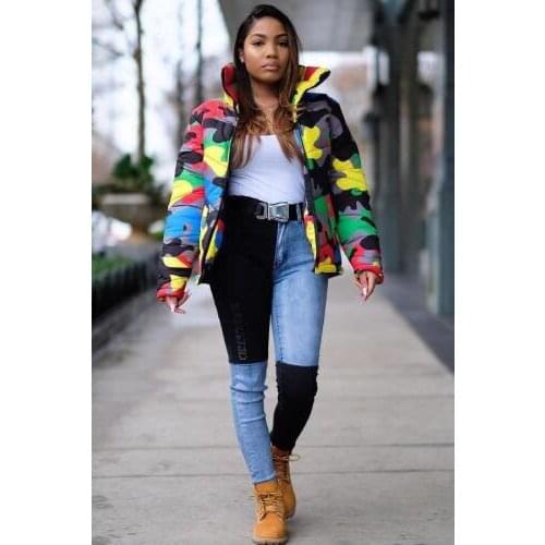 Adogirl Camo Coats for Men Women