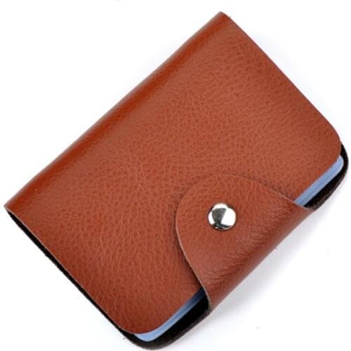Fashion Unisex Split Leather Card Holder Men Women Credit Passport Cards Bag Business ID Passport Card Wallet Bank Cards Case