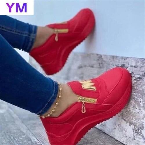2021 New Unisex Sneakers Casual Comfortable Flexible Fashion Orthopedic Shoes Zipper Wedge Sport Shoes Running Shoes Breathable