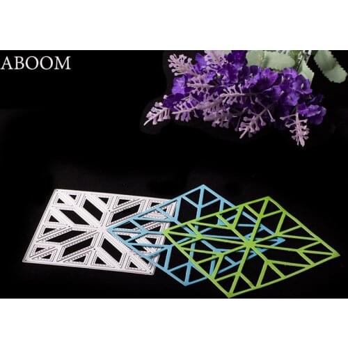 ABOOM 1PC Square Snowflake Metal Dies Cutting Album Decorative Scrapbooking Craft Dies Cuts DIY Stamps Embossing paper Card Mold