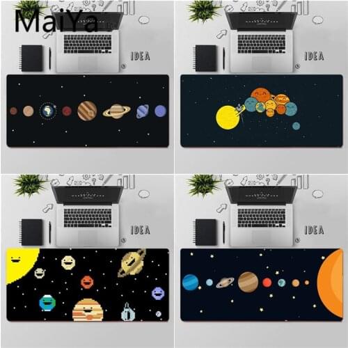 Maiya Top Quality cute cartoon Solar system Laptop Gaming Mice Mousepad Free Shipping Large Mouse Pad Keyboards Mat