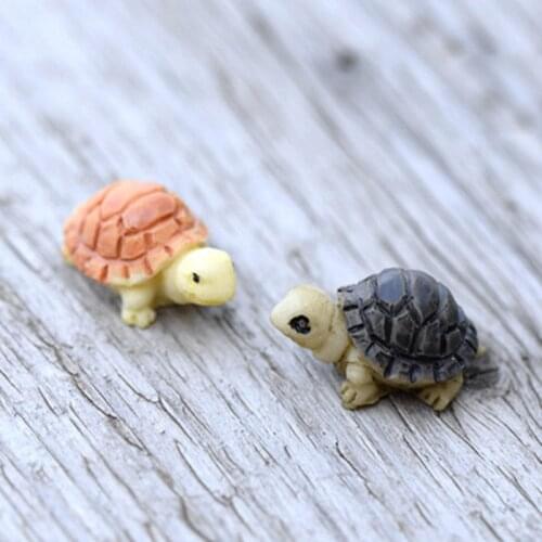 Sea Turtle Mini Tortoise Miniature Animal Fairy Garden Home Decoration Craft Micro Landscaping Decor DIY Gift