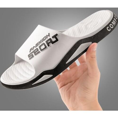 2021 Summer New All-match Simplicity Non-slip Mens Slippers Outdoor Sandy Beach Chic Slippers for Male Fashion Flip Flops Men