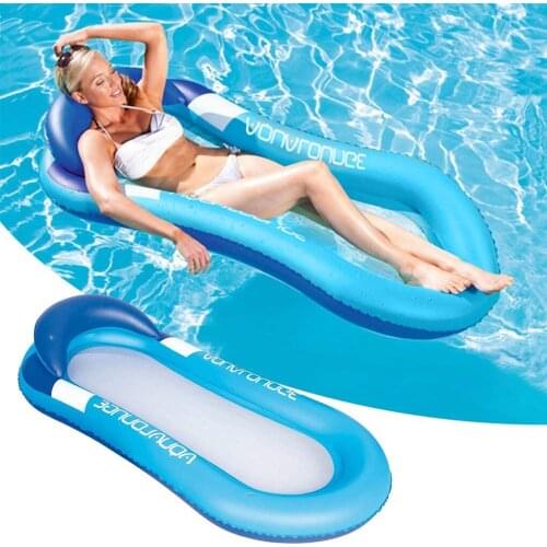Inflatable Hammock Floatings Row Lounges Folding Swimming Bed Portable Beach Summer Swimming Pool Water Pool Float Party Beach