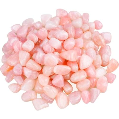 TUMBEELLUWA Natural Rose Quartz Loose Stone,Tumbled Stone,Heart Chakra Healing,Wholesale