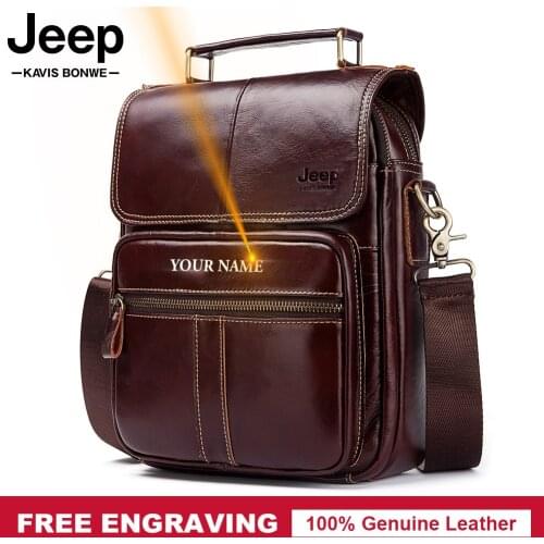 New Mans Crossbody Shoulder Bag Multi-function Men Handbags Large Capacity Cow Leather Bag For Man Messenger Bags Tote Bag