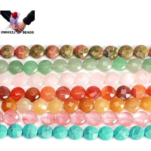 OMH Wholesale JD221 8*5 12*6mm Natural Jewelry DIY Making Bracelet Necklace Natural AAA Agate Malachite Loose Spacer Beads