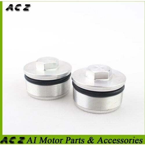ACZ Motorcycle CNC 41mm Front Shock Absorber Screw Cap Fork Screws Cap Cover For Suzuki GSF250 400 Bandit 74A 75A 77A 79A
