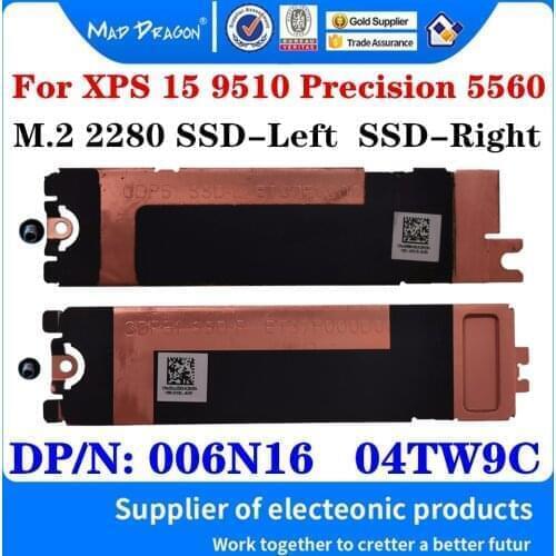 First Second 2280 M2 SSD Heatsink Hard Drive Cover Bracket For Dell XPS15 9500 9510 Precision 5550 5560 130R6 4TW9C 06N16 3JJDG