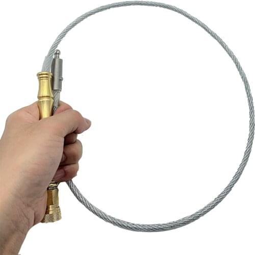 Portable Wire Whip Waist-wrapped Self-defense Quick Insertion Flexible Concealed Tactical Whip Vehicle-mounted Outdoor Sports