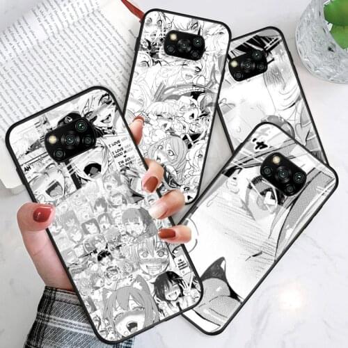 Tempered Glass Luxury Cover Anime Girl Cartoon Japan Cute For Xiaomi POCO F3 F2 X3 NFC X2 M2 Pro Shockproof Shell Phone Case
