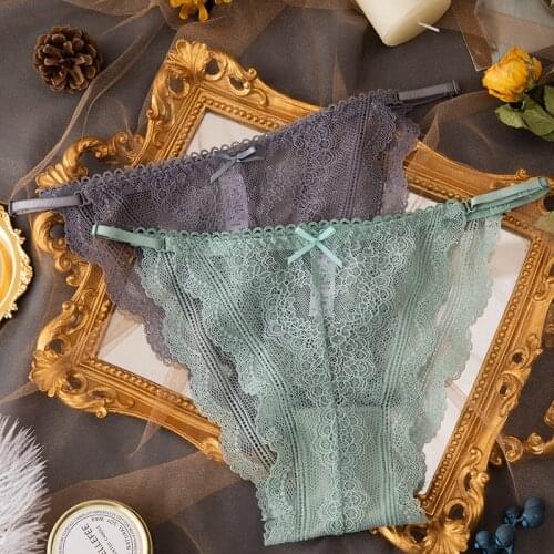 Sexy G String Women Panties Seamless Briefs Exotic Girls Underwear Lace Bow Temptation T Back Breathable Lady Thong Underpants