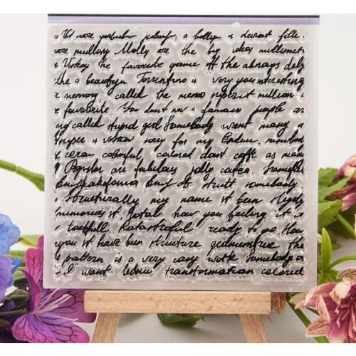Letter Words Diy Transparent Silicone Rubber Standard Stamp for Scrapbooking Clear Stamps Card Making Stamps