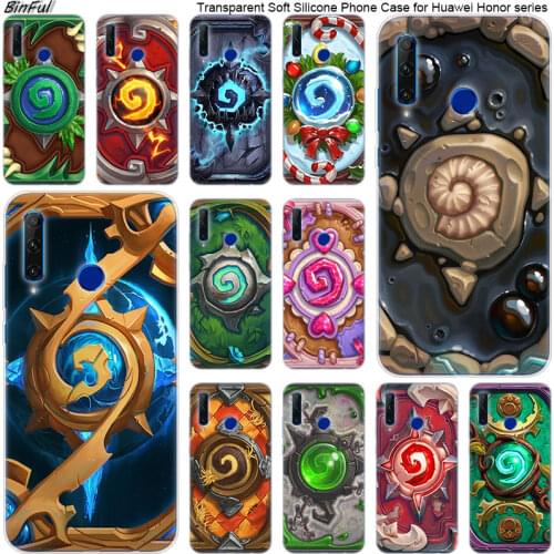 Hot Hearthstone Heroes of Warcraft Silicone Phone Case for Huawei Honor 20 20i 10 9 8 Lite 8X 8C 8A 8S 7S 7A Pro View 20 Fashion