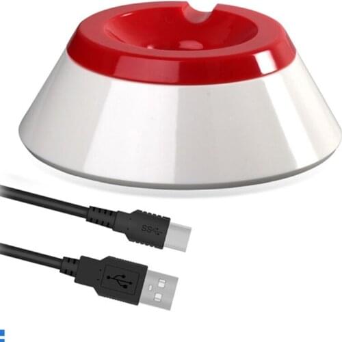 Lovely Carry Switch Pokeball Plus Controller for Switch Pokeball Plus Controller Charging Stand Red+ White