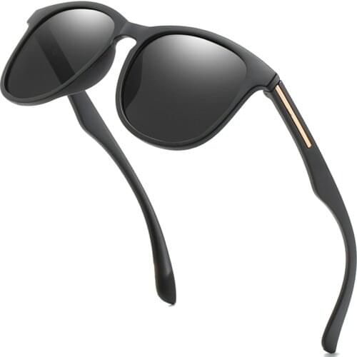 Lady Men Fashion Polarized Sunglasses Classic Outdoor Round Big Frame Sunglasses Coating Lens Men Women Driving UV400